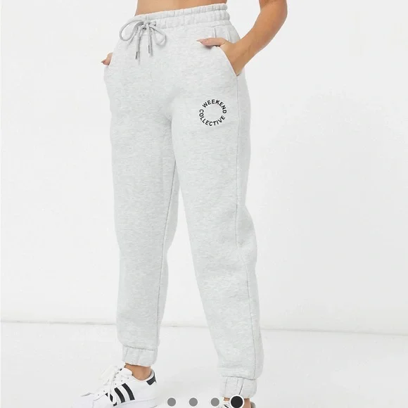 ASOS Weekend Collective oversized sweatpants gray marl - Picture 2 of 8